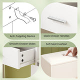 43.5-Inche Vanity Desk with Mirror and Lights for Bedroom-White