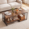 43.5" Coffee Table 2-Tier with Open Storage Shelf