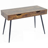 Computer Desk with 2 Drawers for Small Spaces
