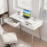 Computer Desk with 2 Drawers for Small Spaces