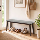 Upholstered Entryway Bench with Rubber Wood Frame