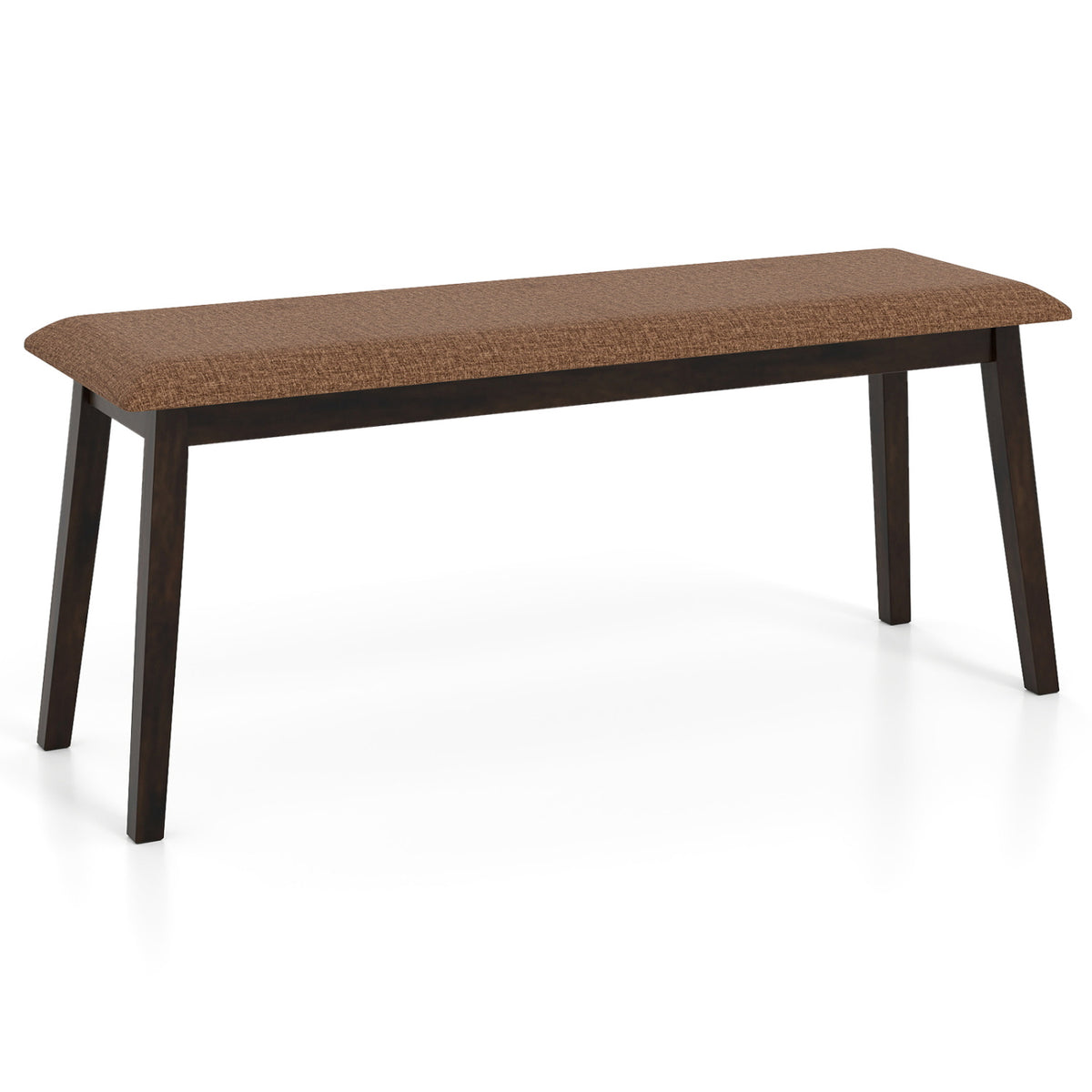 Upholstered Entryway Bench with Rubber Wood Frame