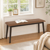 Upholstered Entryway Bench with Rubber Wood Frame