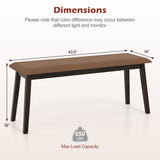 Upholstered Entryway Bench with Rubber Wood Frame