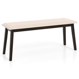 Upholstered Entryway Bench with Rubber Wood Frame