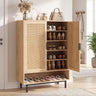 6-Tier Tall Shoe Cabinet with Double Doors