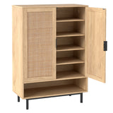 6-Tier Tall Shoe Cabinet with Double Doors