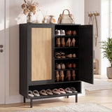 6-Tier Tall Shoe Cabinet with Double Doors
