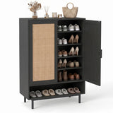 6-Tier Tall Shoe Cabinet with Double Doors
