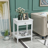 Wooden Nightstand  End Table Storage Display
