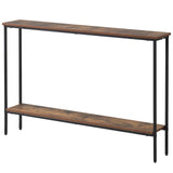 44 Inch Console Table with Shelf with Dual Anti-Tipping Kits