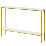 44 Inch Console Table with Shelf with Dual Anti-Tipping Kits