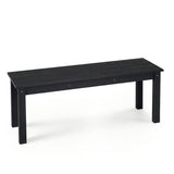 45" Outdoor HDPE Bench with 660 lbs Capacity with Slatted Seat for Patio