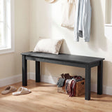 45" Outdoor HDPE Bench with 660 lbs Capacity with Slatted Seat for Patio