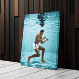 Muhammad Ali Underwater Canvas – Boxing Wall Art for Home Decor