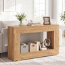 47" 2-Tier Farmhouse Console Table with Open Storage Shelf for Living Room