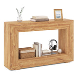 47" 2-Tier Farmhouse Console Table with Open Storage Shelf for Living Room