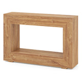 47" 2-Tier Farmhouse Console Table with Open Storage Shelf for Living Room
