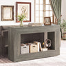 47" 2-Tier Farmhouse Console Table with Open Storage Shelf for Living Room