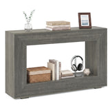 47" 2-Tier Farmhouse Console Table with Open Storage Shelf for Living Room