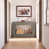 47" 2-Tier Farmhouse Console Table with Open Storage Shelf for Living Room