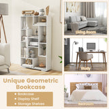 47-Inch Tall Bookshelf for Home Office Living Room
