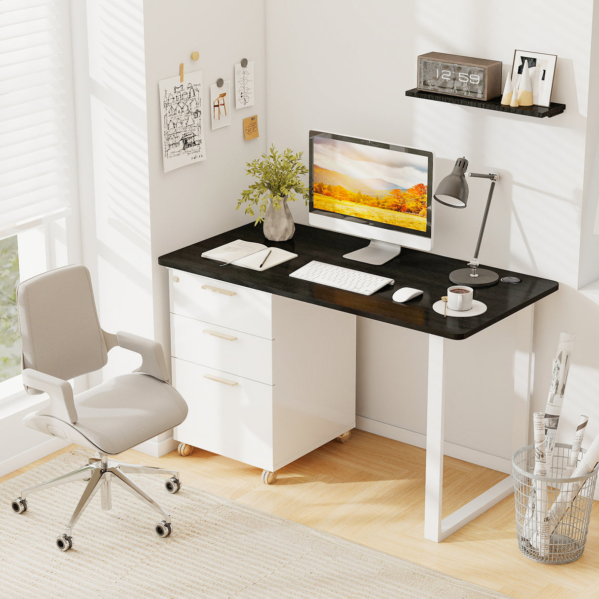 47" x 24" Universal Tabletop for Standard and Standing Desk Frame