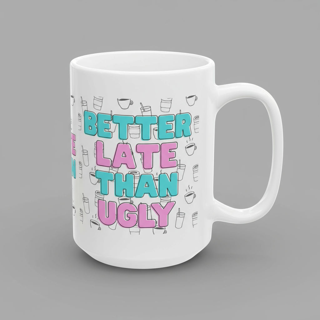 Ceramic Mug with Fun Coffee Quote, Perfect for Coffee Lovers, Great Gift for Birthdays