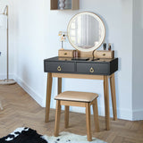 Set 3 Makeup Vanity Table Color Lighting Jewelry Divider Dressing Table