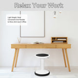 Adjustable Active Learning Stool Sitting Home Office Wobble Chair with Cushion Seat