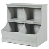 Kids Floor Cabinet Multi-Functional Bookcase