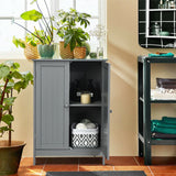 Bathroom Floor Storage Double Door Cupboard Cabinet