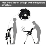 Foldable High chair with Multiple Adjustable Backrest
