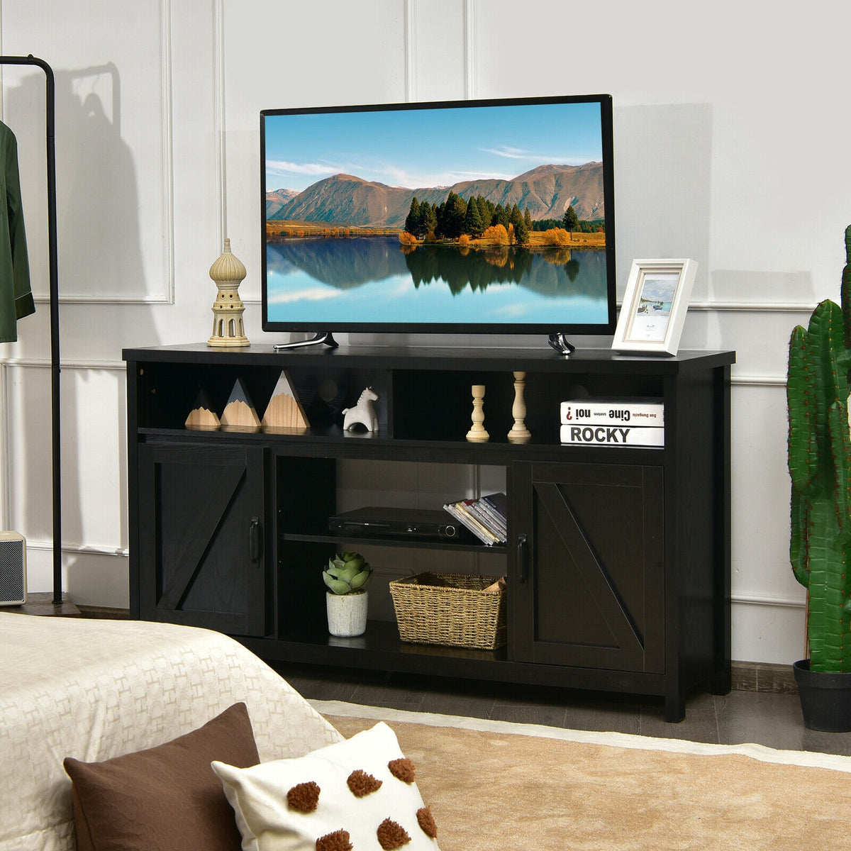 59 Inch TV Stand Media Center Console Cabinet with Barn D... – Moogdesk