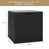 30 Gallon Deck Box Storage Container Seating Tools