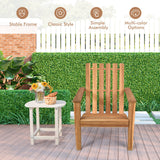 Outdoor Durable Patio Acacia Wood Adirondack Lounge Armchair