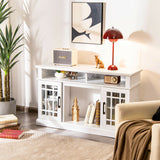 48 Inch Electric Fireplace TV Stand with Cabinets for TVs Up to 55 Inch