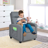 Ergonomic PU Leather Kids Recliner Lounge Sofa for 3-12 Age Group