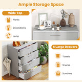 4 Drawer Storage Cabinet with Metal Legs Handles with Anti-Toppling Devices