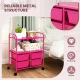 4 Drawers Shelves Rolling Storage Cart Rack