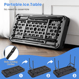 4 Feet Plastic Party Ice Folding Table with Matching Skirt