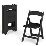 4 Pack Resin Folding Chairs with Padded Seat