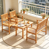 Outdoor Wicker Sofa Chairs and Loveseat with Rectangle Coffee Table