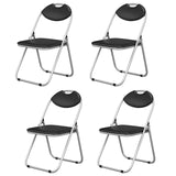 6 Pieces U-Shape Folding Chairs with Hollow Handle