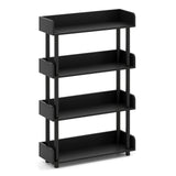 4-Tier Bookshelf Open Bookcase with Anti-Tipping Kit Industrial Storage Unit