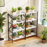 4-Tier Bookshelf with Heavy-Duty Metal Frame