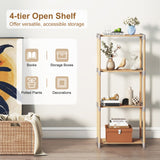 5-Tier/4-Tier Bookshelf with Open Shelves for Home Office and Bathroom-5/Bathroom-4