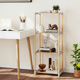 5-Tier/4-Tier Bookshelf with Open Shelves for Home Office and Bathroom-5/Bathroom-4