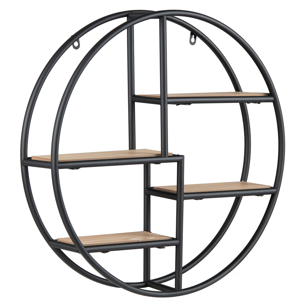 Decorative Circular Metal Wall Mounted Shelf for Display