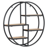 Decorative Circular Metal Wall Mounted Shelf for Display